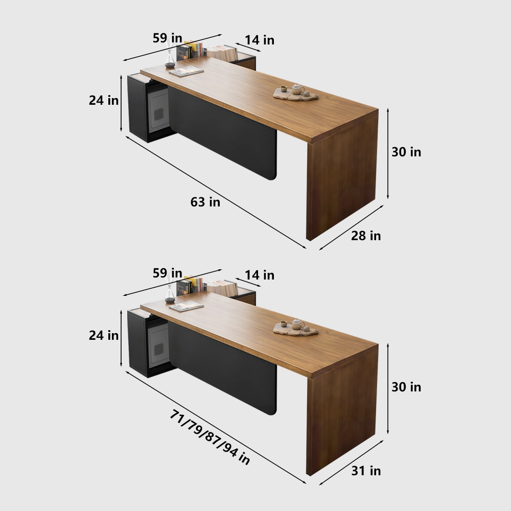 Premium Solid Wood Executive Desk for Office - image 7