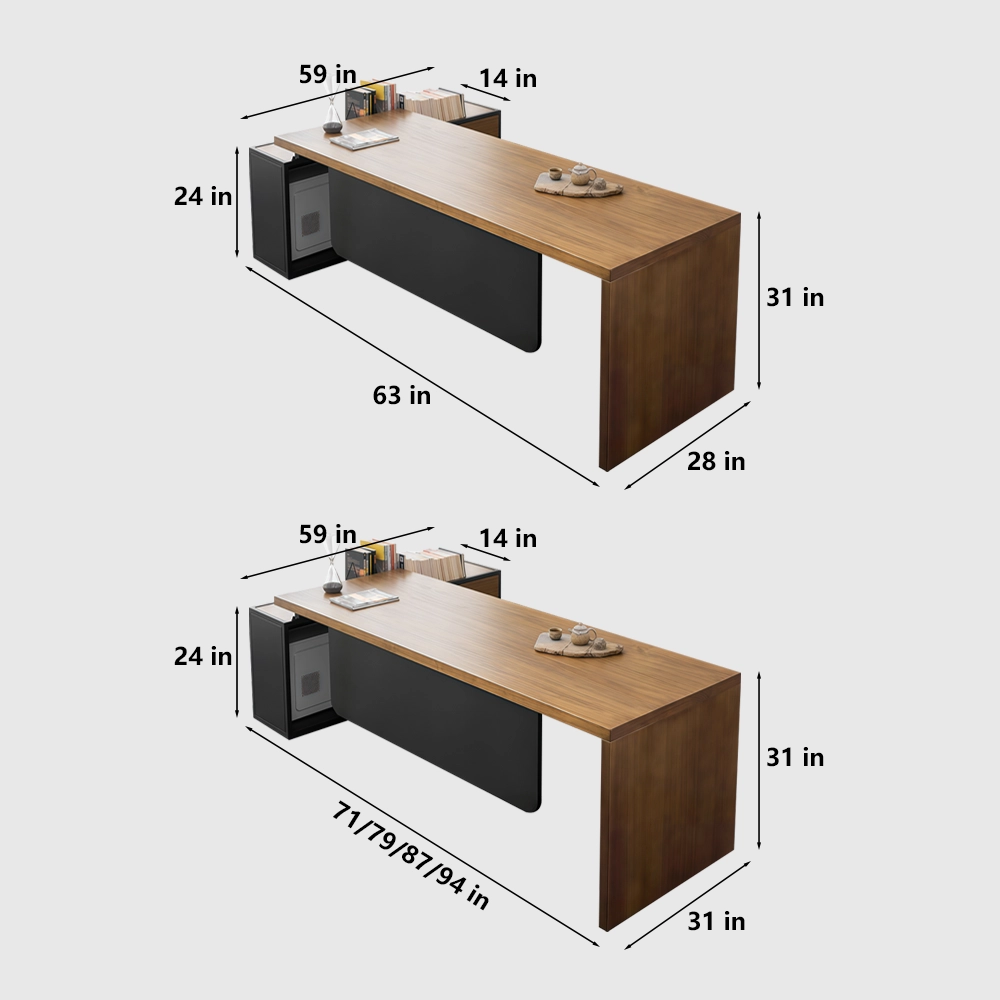 Premium Solid Wood Executive Desk for Office - image 8