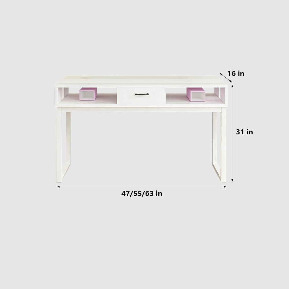 Retro Japanese Manicure Desk with Drawers - image 9