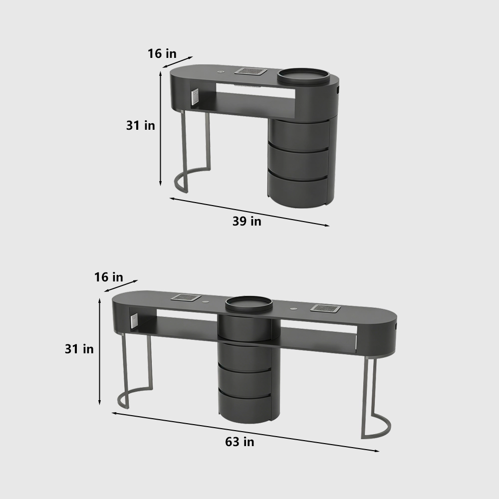 High-End Dark Nail Table Vacuum Light Set - image 6