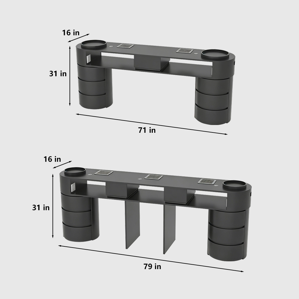 High-End Dark Nail Table Vacuum Light Set - image 7