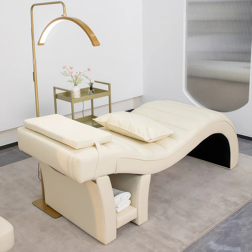 Salon S-Shape Facial Spa Bed Massage Table for Beauty Therapy - image 2