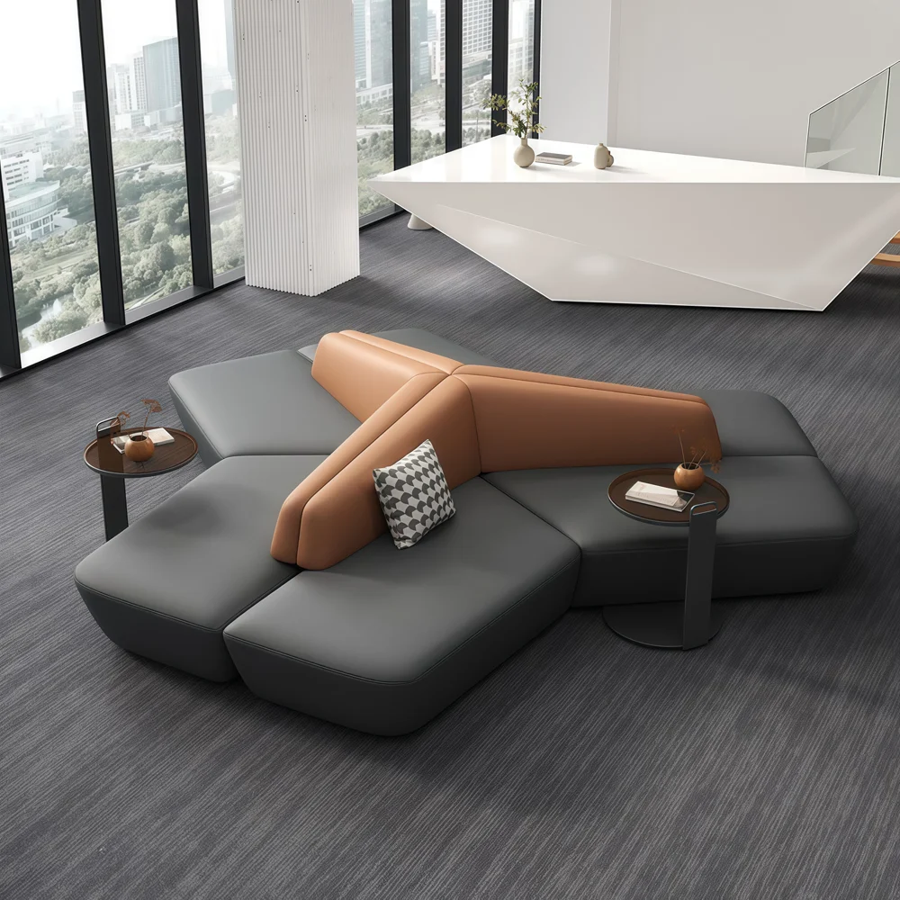 Durable Leather Sofa with Comfortable Seating - image 2