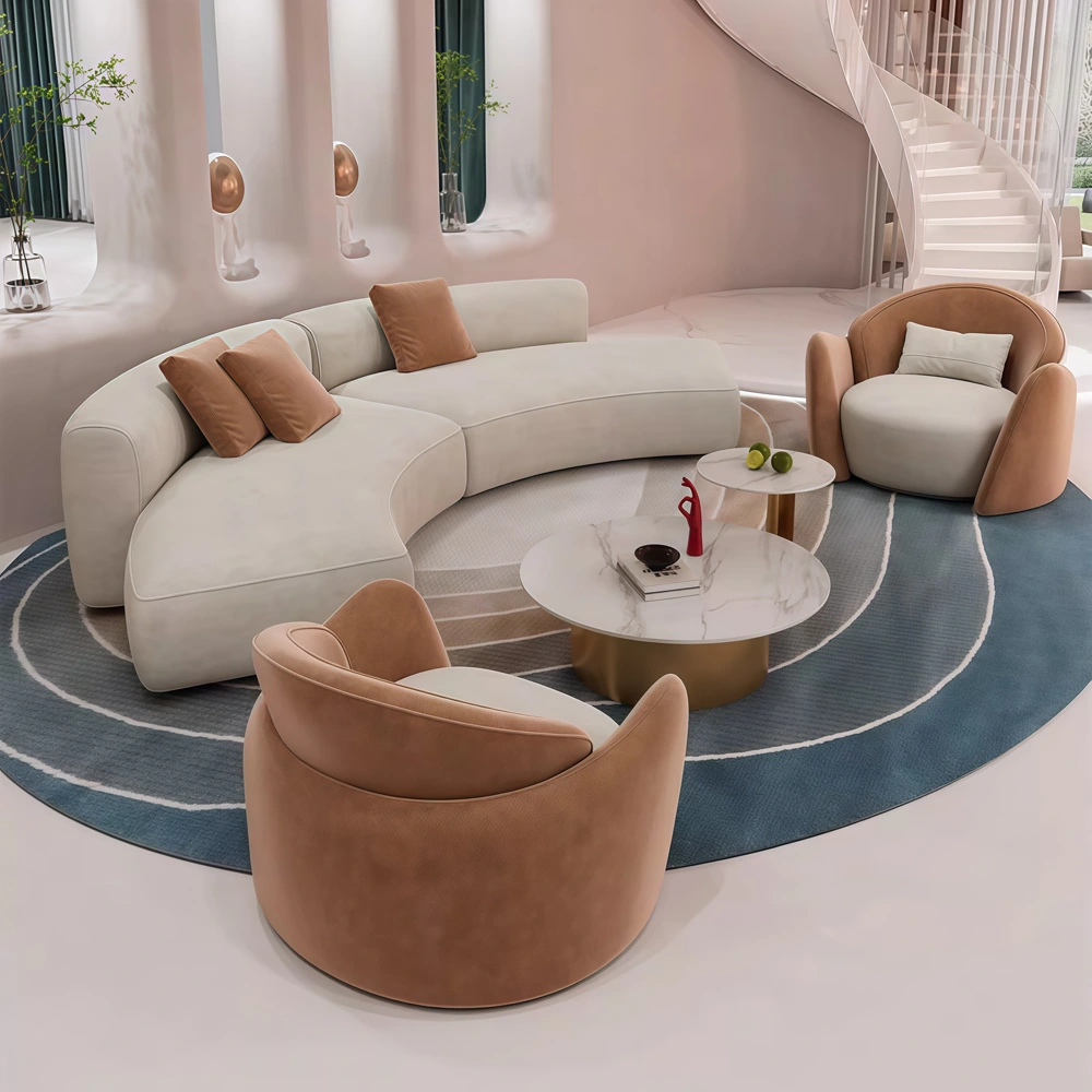 Curved Reception Sofa for Beauty Salon - image 2
