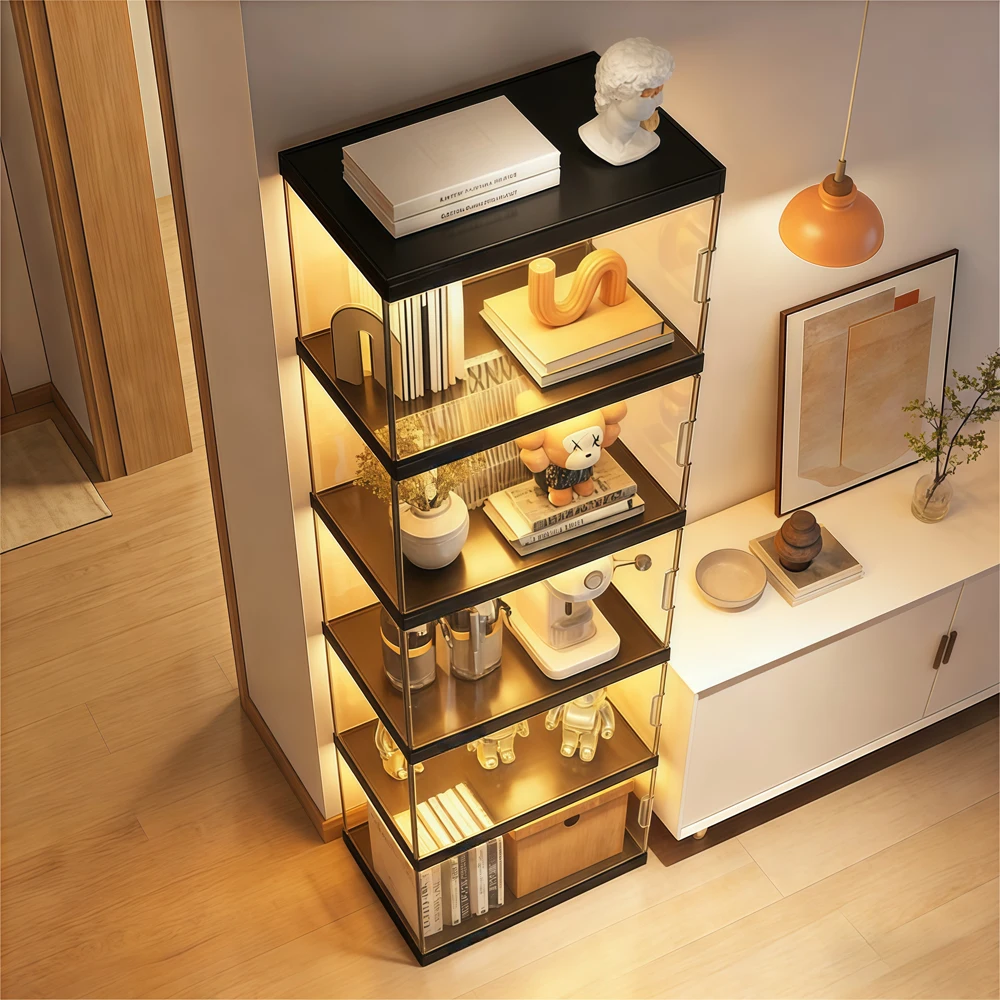Luxury Modular Storage Cabinet with Grid Shelves - image 2