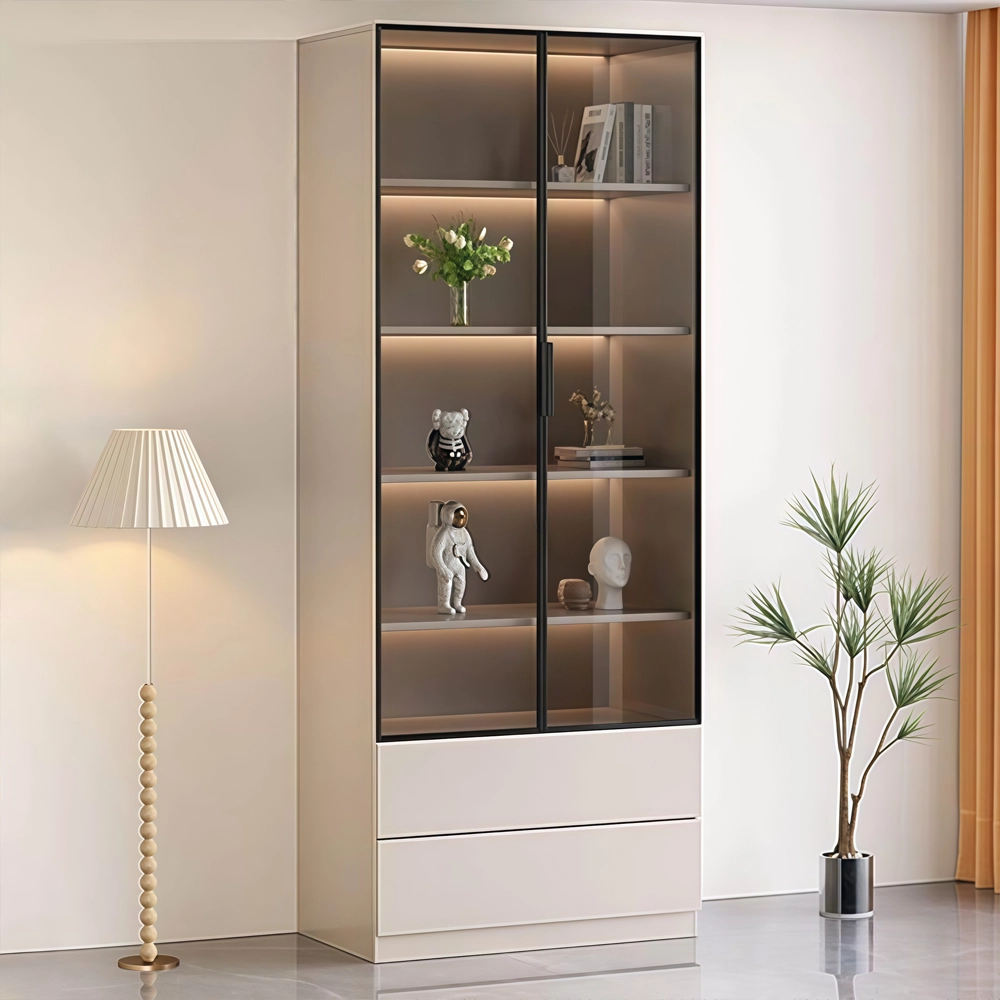 Modern Light Luxury Glass Display Cabinet - image 3