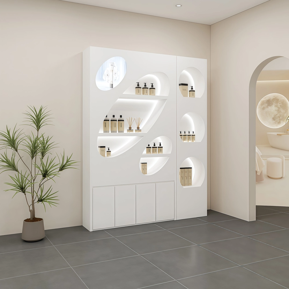 Modern Salon Display Cabinet for Cosmetics & Skincare - image 3