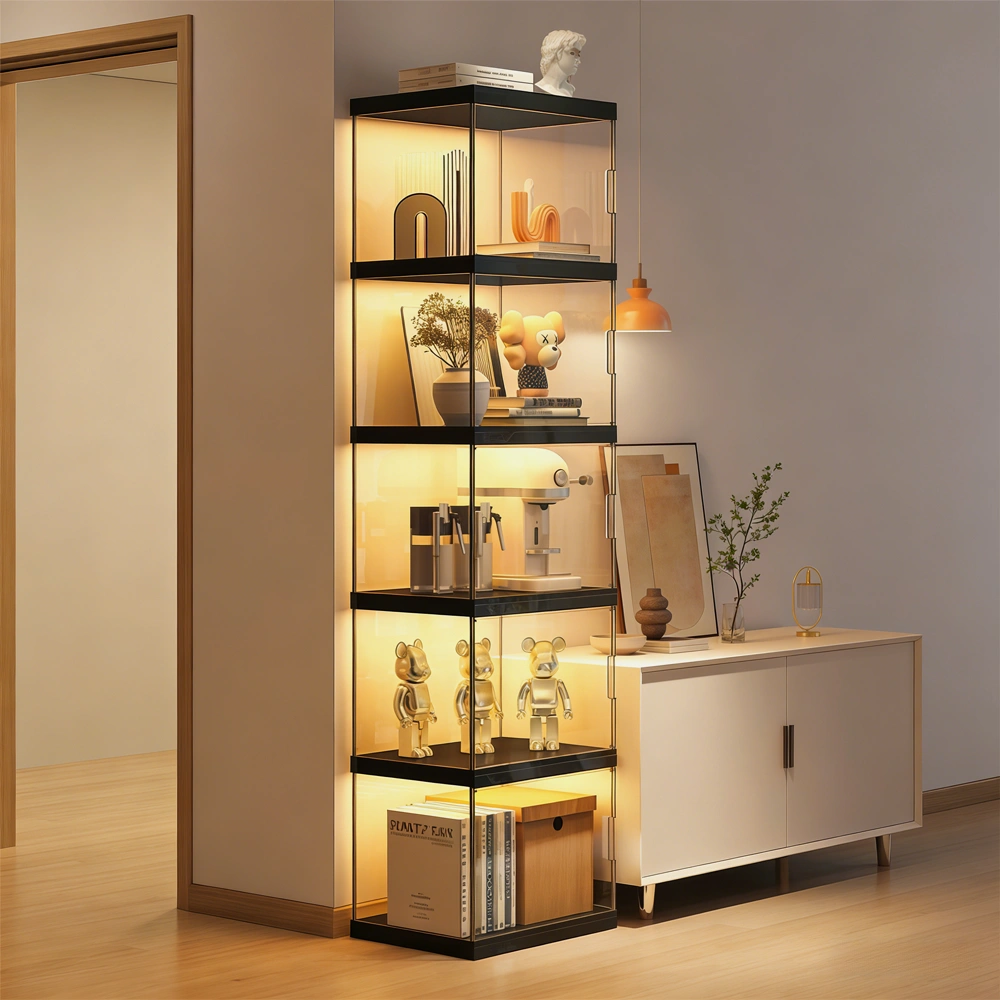 Luxury Modular Storage Cabinet with Grid Shelves - image 3