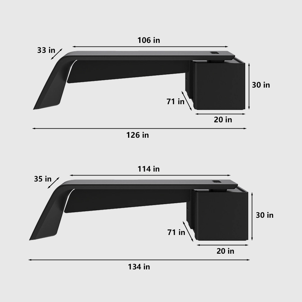 Sleek Black Lacquer Executive Desk for Senior Leaders - image 8