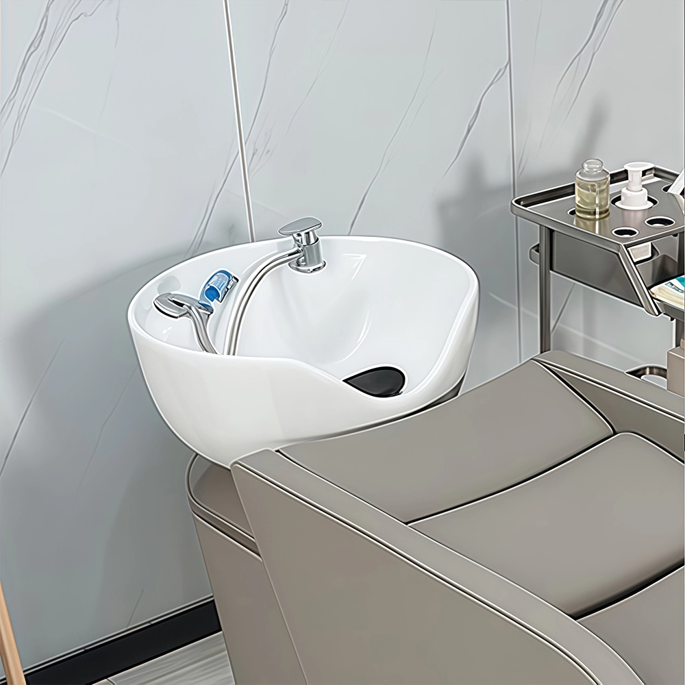 Small Shampoo Bed for Salon with Water Heater - image 4