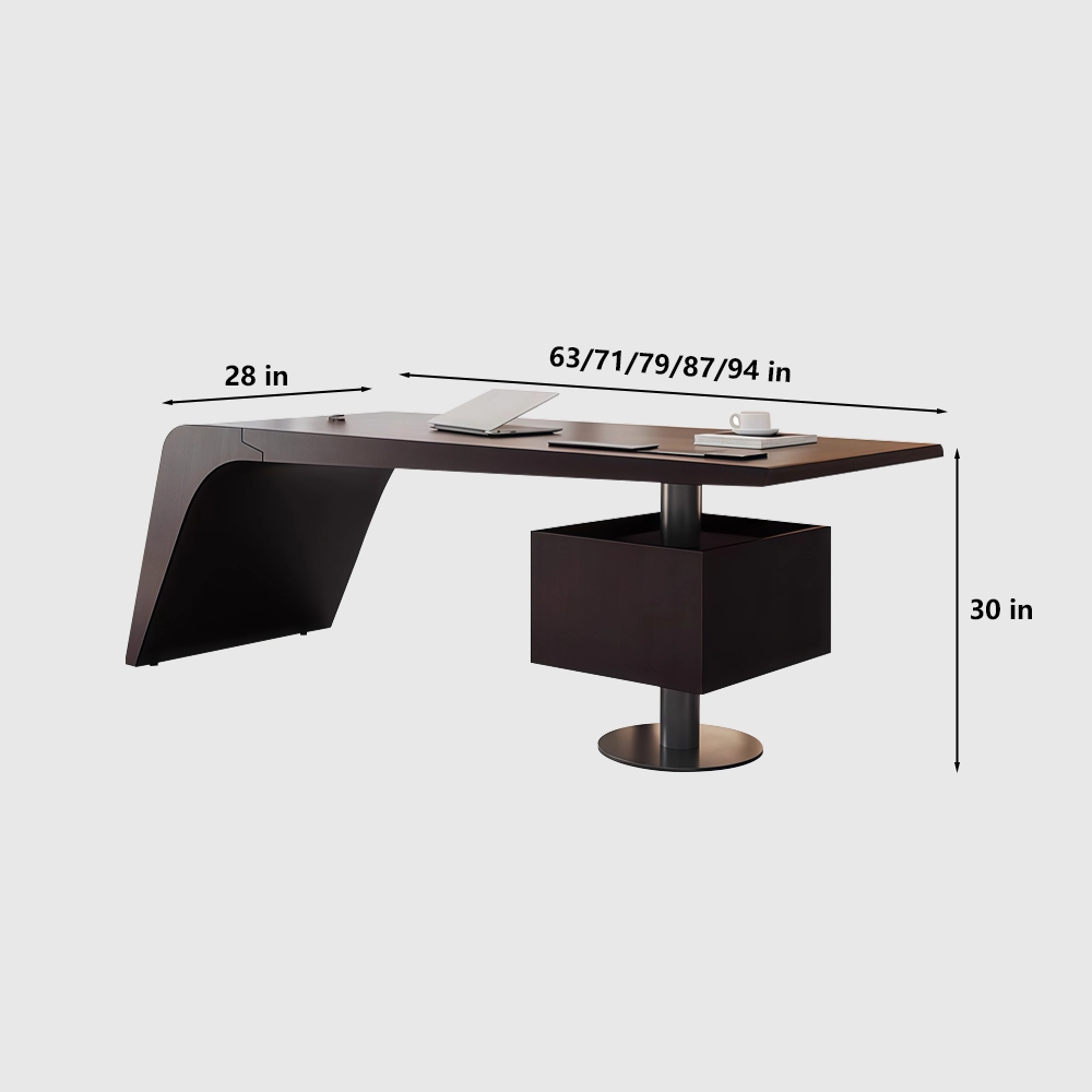 Solid Wood Computer Desk for Home Office - image 7