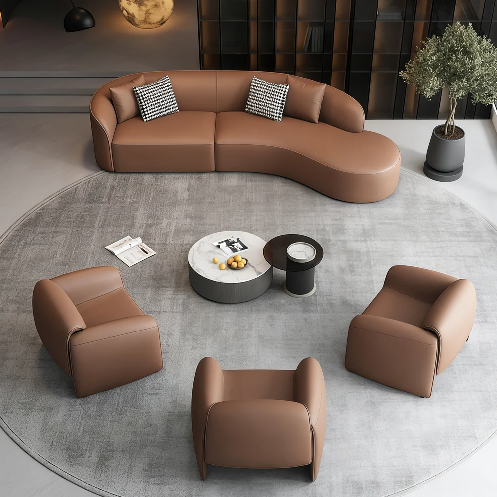 Spacious Modern Minimalist Sofa  Extra Large Seat for Free Sitting - image 3