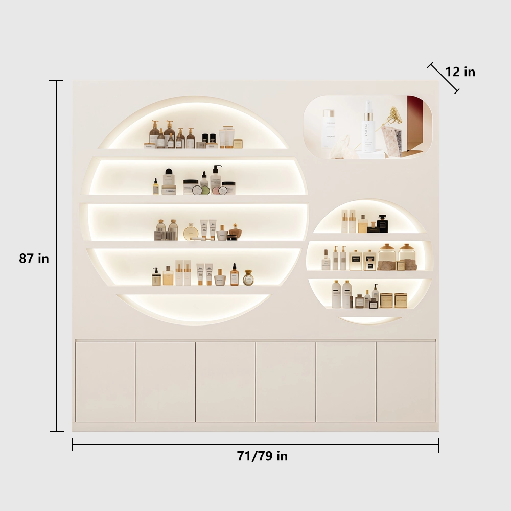 Professional Lacquer Display Cabinet for Skincare Retail - image 8