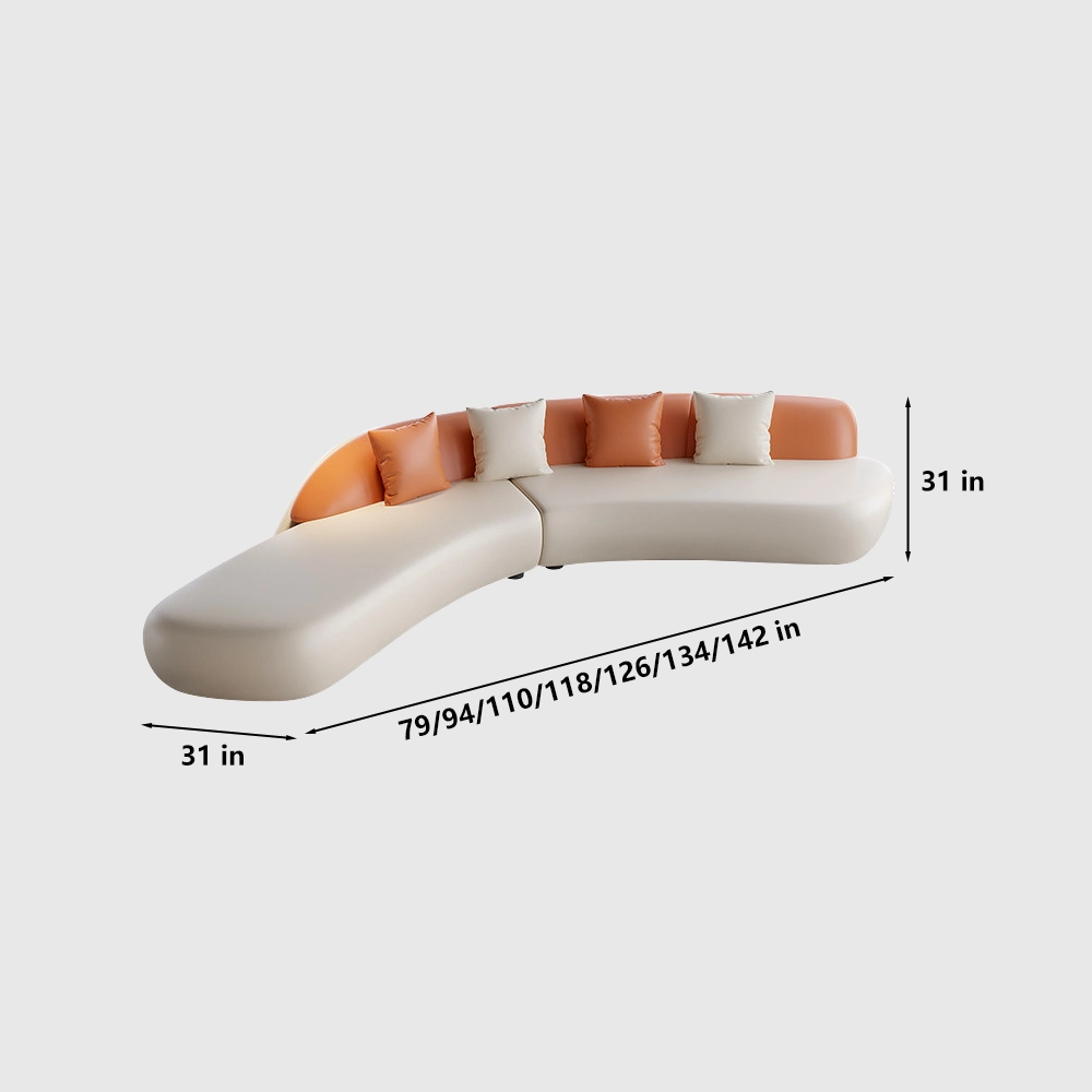 Curved Reception Sofas Modern Ergonomic Seating - image 8