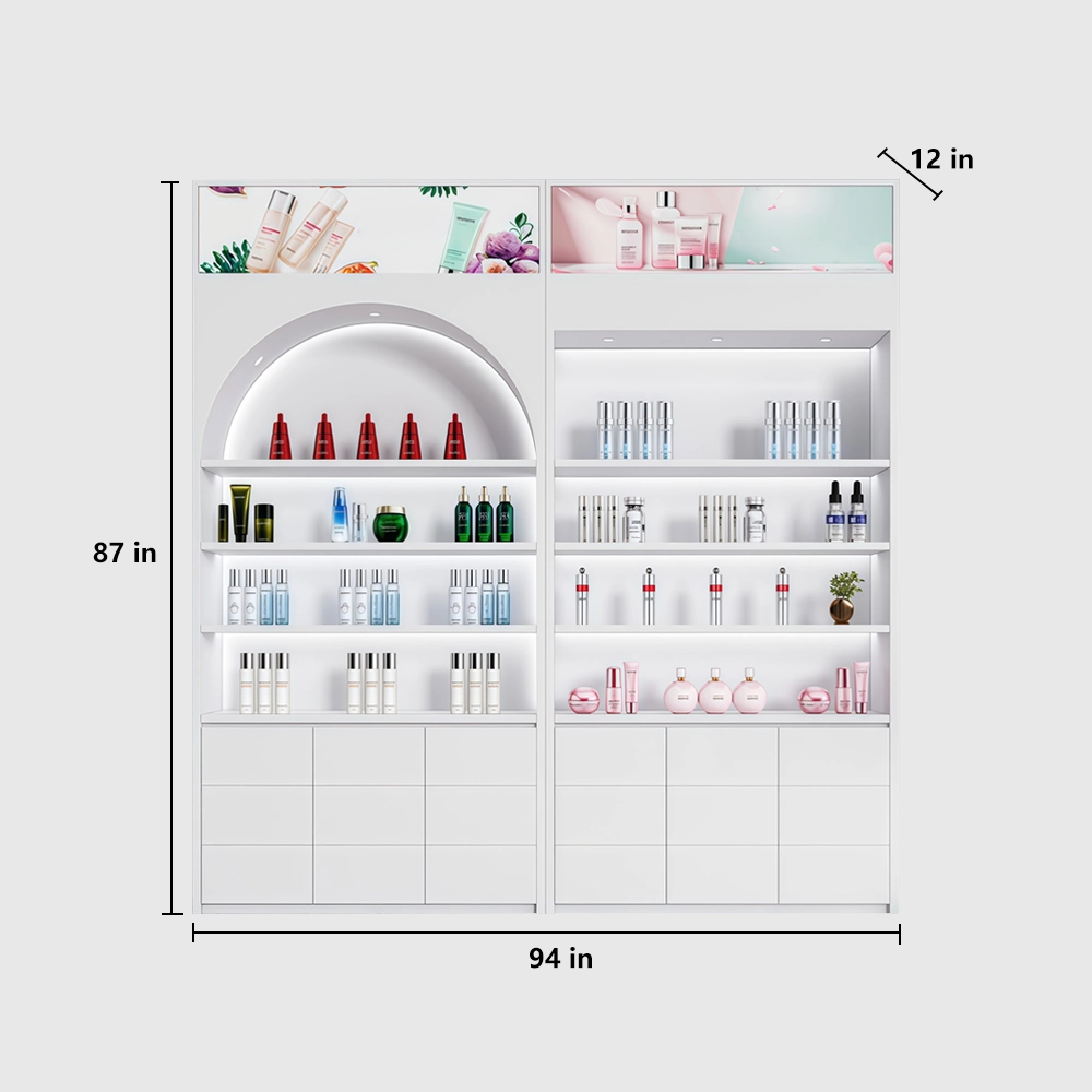 Barbershop Cosmetic Display Cabinet for Skincare - image 11