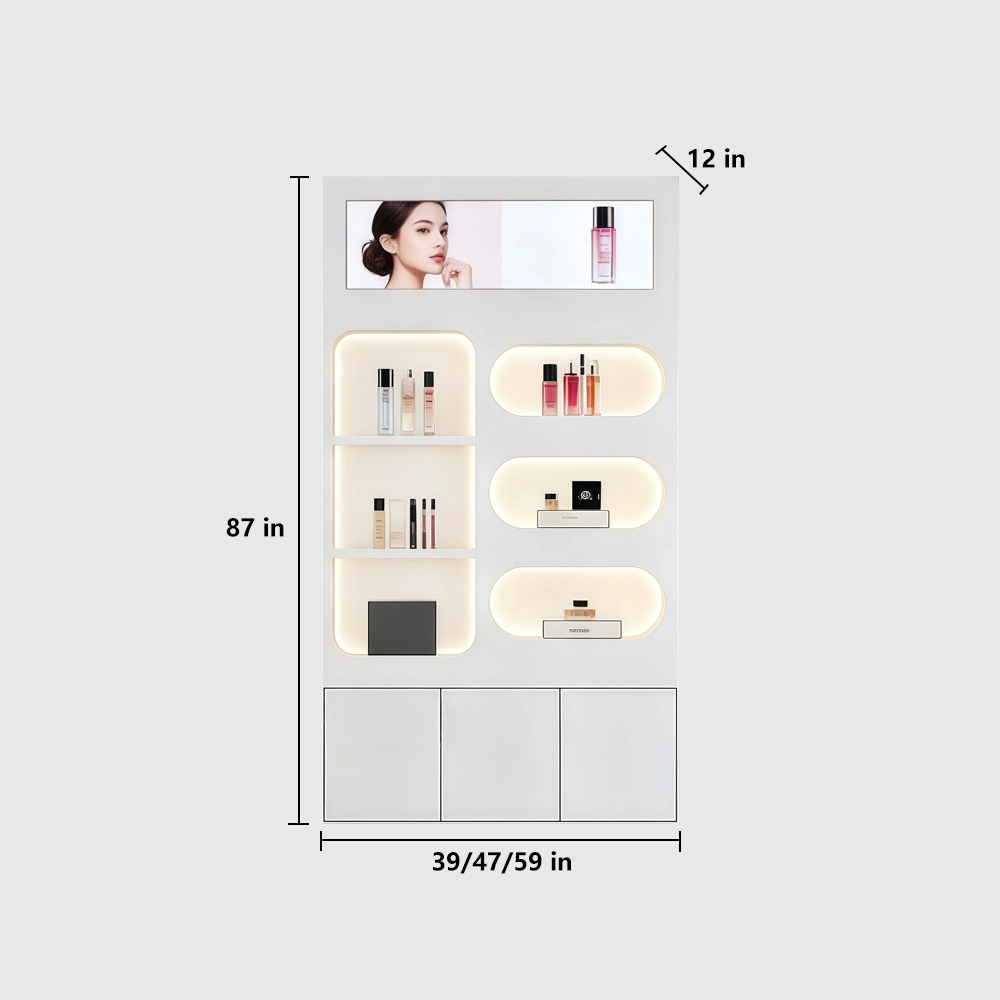 Beauty Salon Lacquer Cosmetic Display Cabinet - image 9