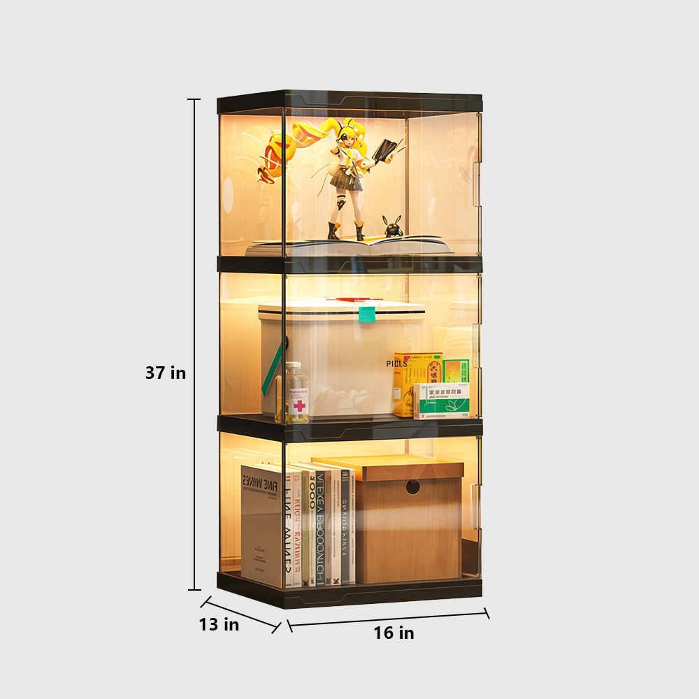 Luxury Modular Storage Cabinet with Grid Shelves - image 8