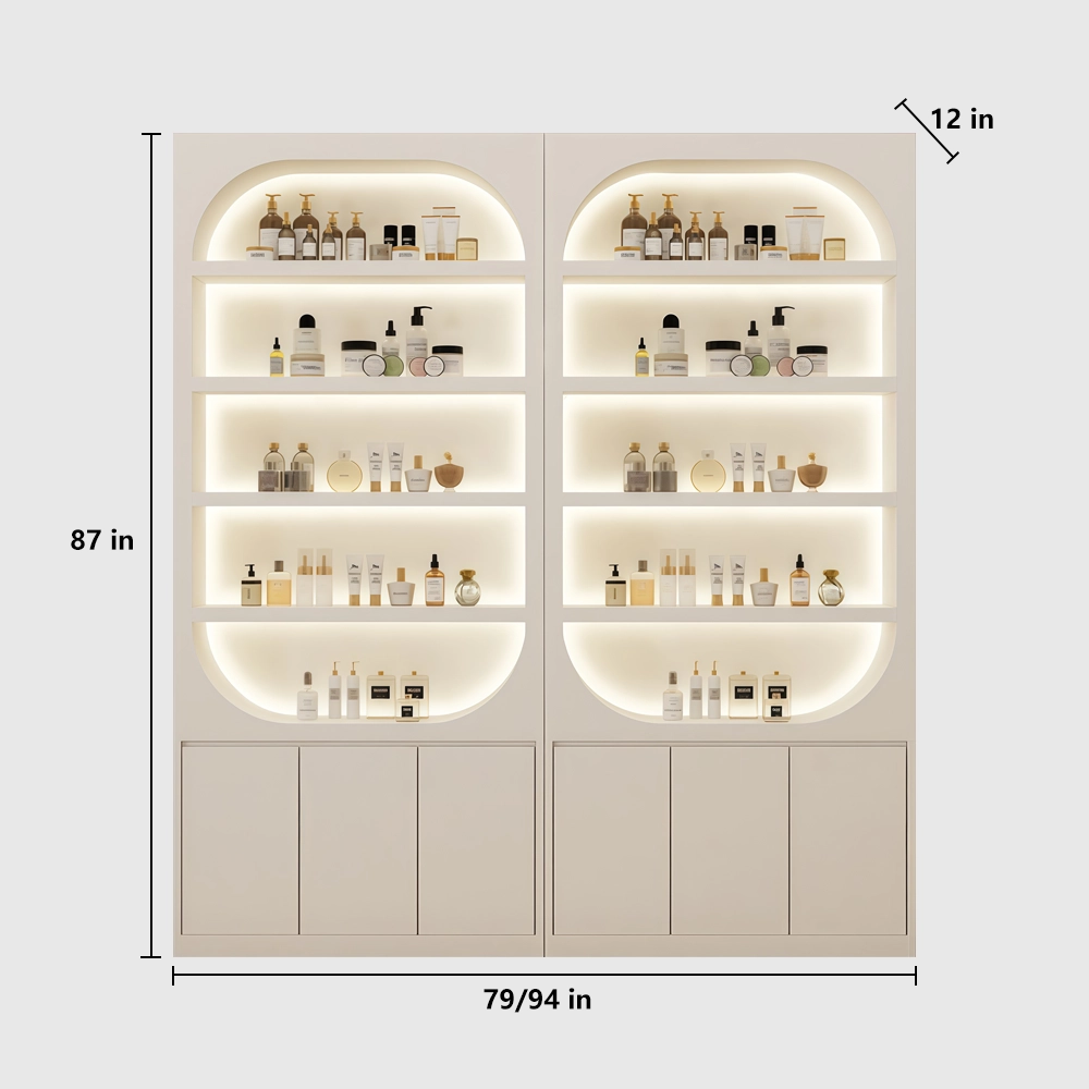 Professional Lacquer Display Cabinet for Skincare Retail - image 10