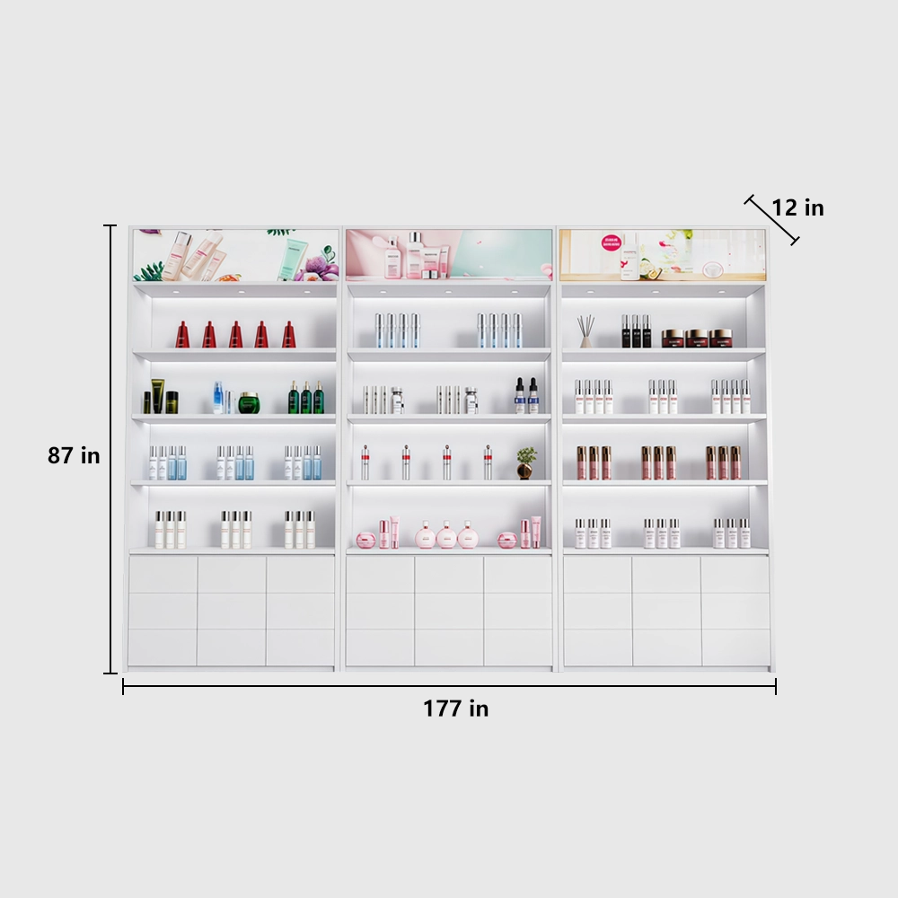 Barbershop Cosmetic Display Cabinet for Skincare - image 12
