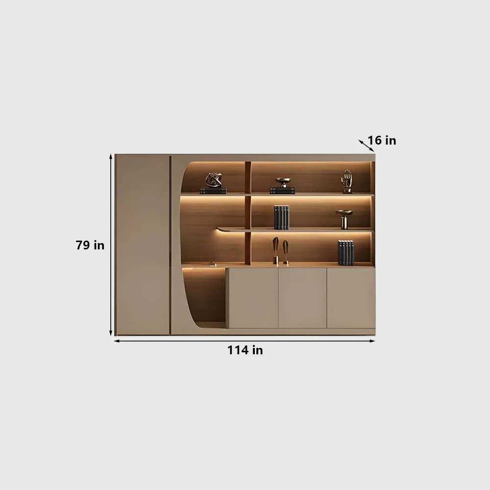 Executive Desk with Premium Timber and Curvilinear Shape - image 11