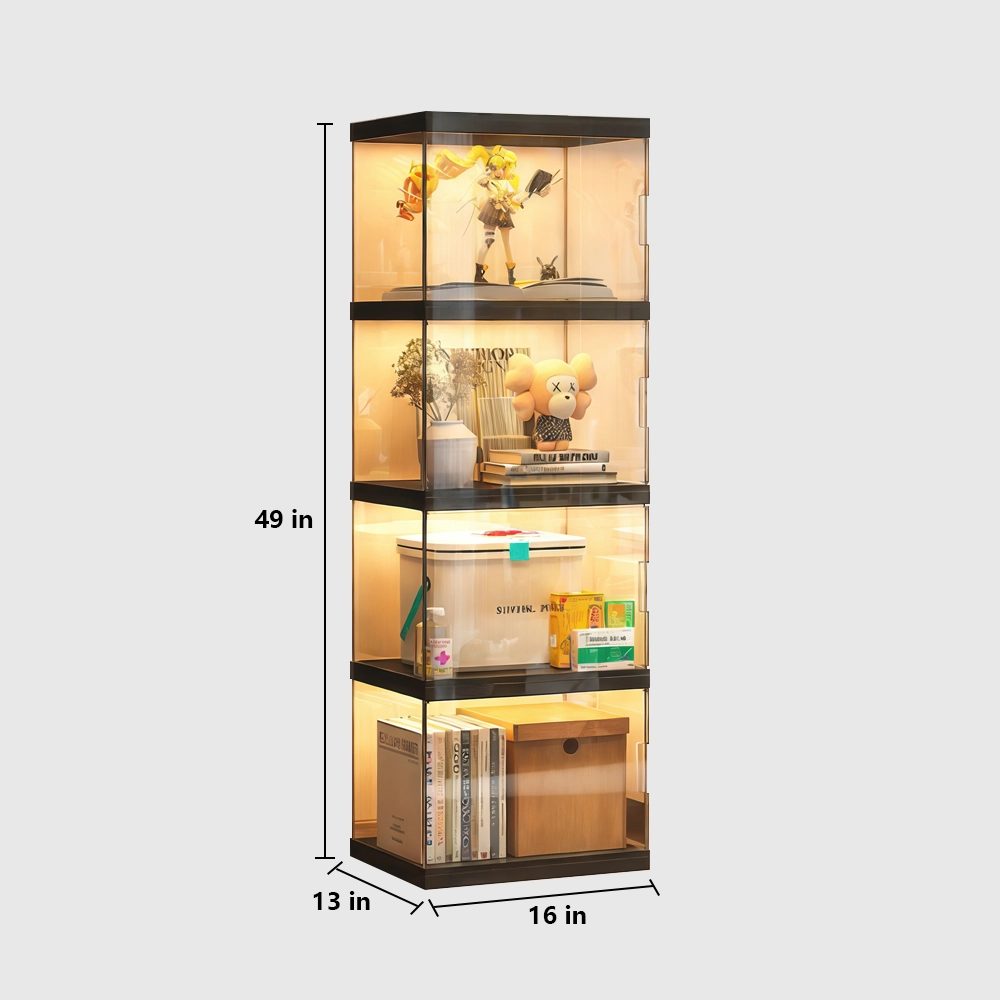 Luxury Modular Storage Cabinet with Grid Shelves - image 9