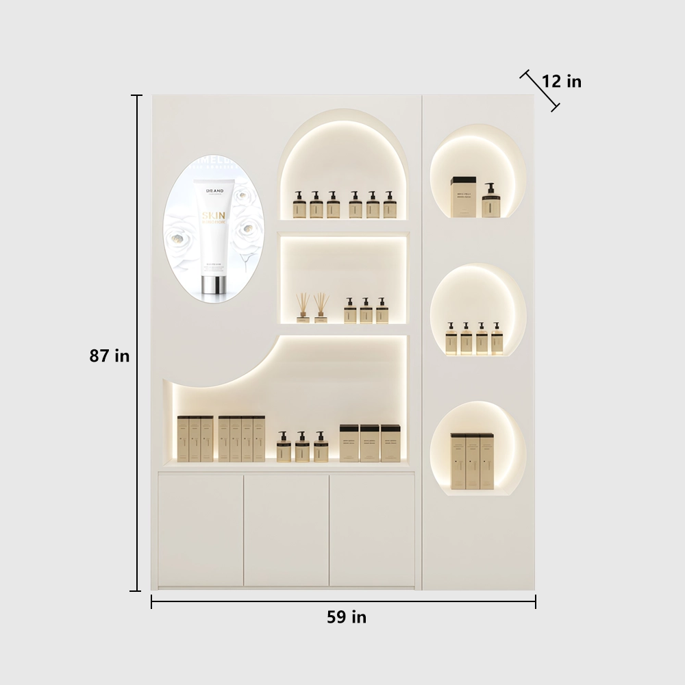 Luxury Cosmetic Display Cabinet for Retail Store - image 12