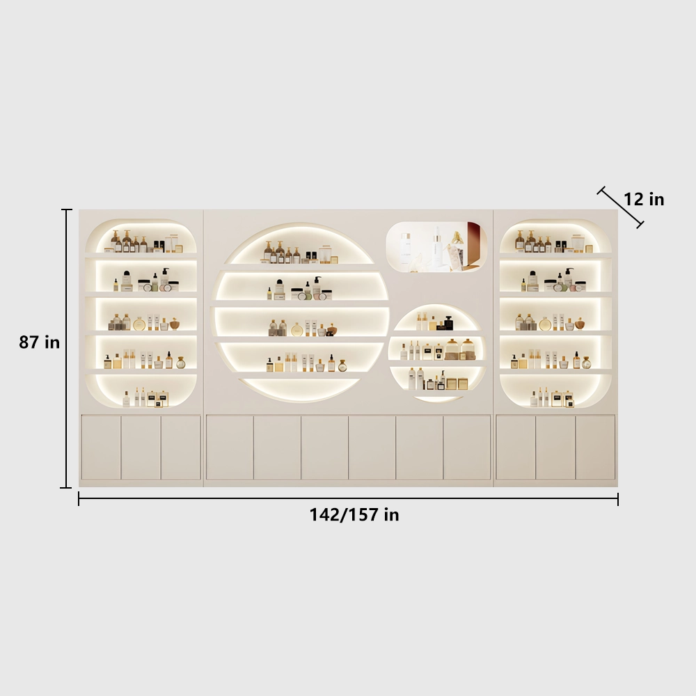 Professional Lacquer Display Cabinet for Skincare Retail - image 11