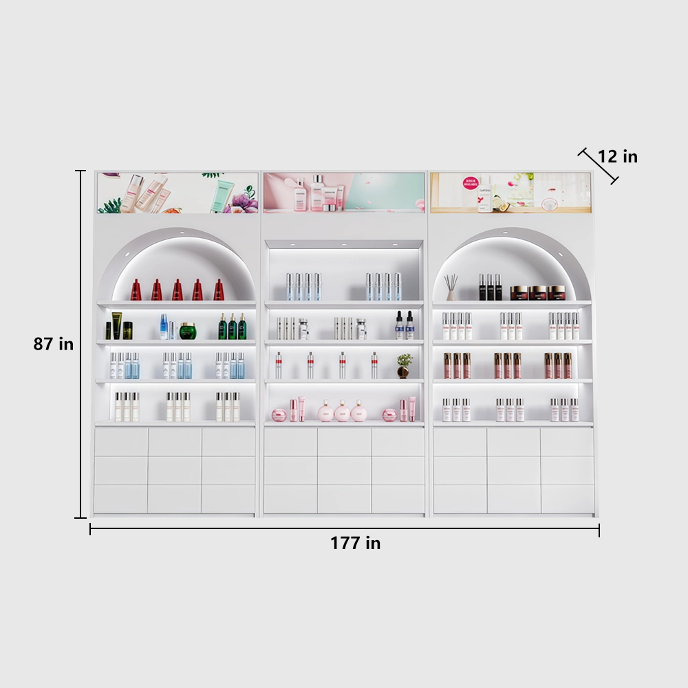 Barbershop Cosmetic Display Cabinet for Skincare - image 13