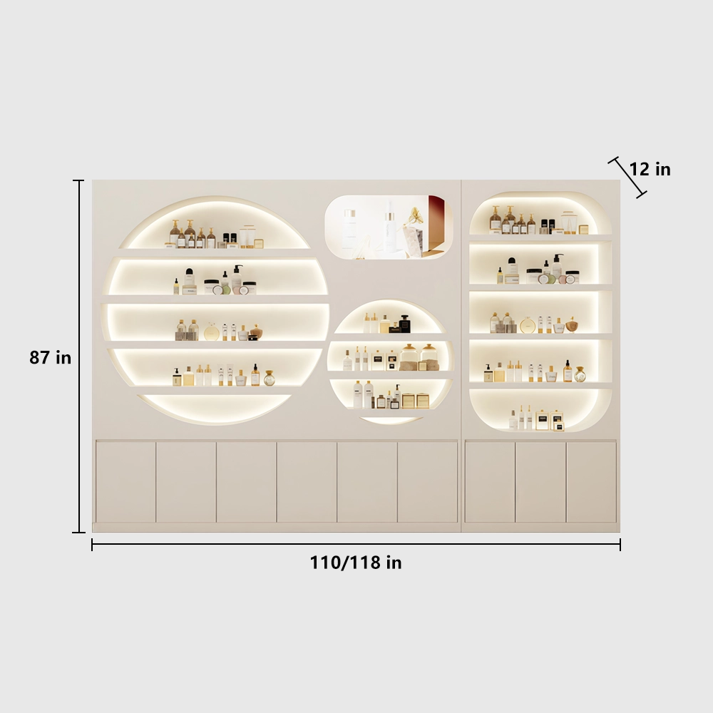 Professional Lacquer Display Cabinet for Skincare Retail - image 12