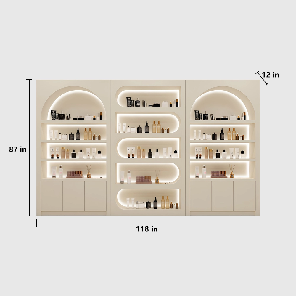 Multi-Functional Glossy Display Cabinet for Cosmetics - image 12