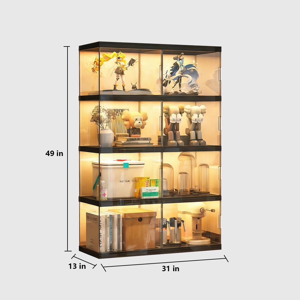 Luxury Modular Storage Cabinet with Grid Shelves - image 11
