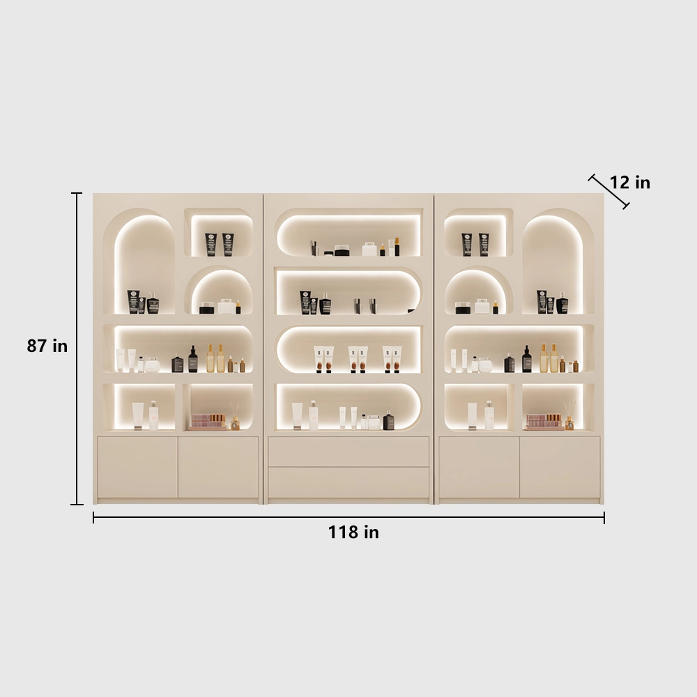 Multi-Functional Glossy Display Cabinet for Cosmetics - image 14
