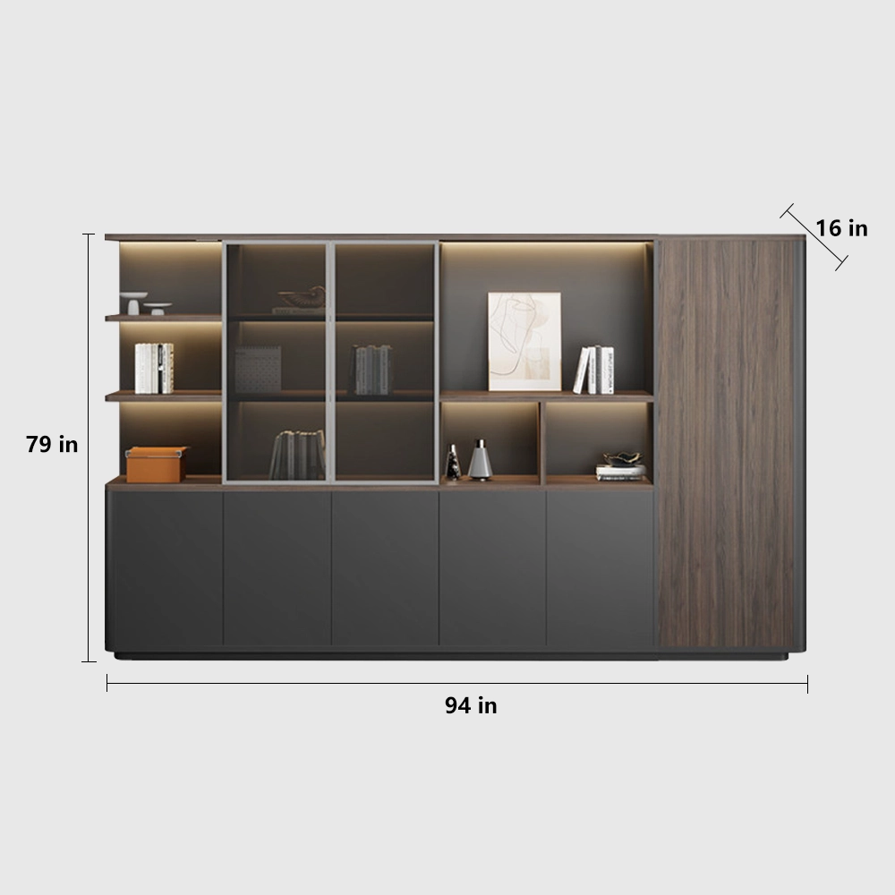 Stylish Office Storage Cabinet Bookcase Divider - image 10