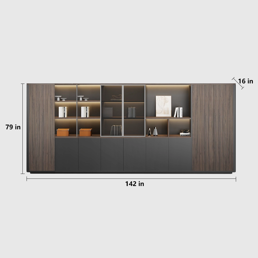 Stylish Office Storage Cabinet Bookcase Divider - image 13