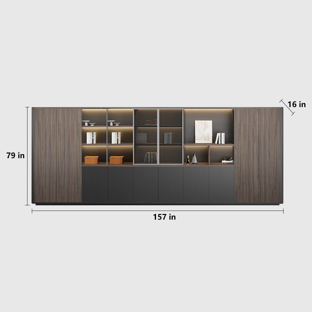 Stylish Office Storage Cabinet Bookcase Divider - image 14