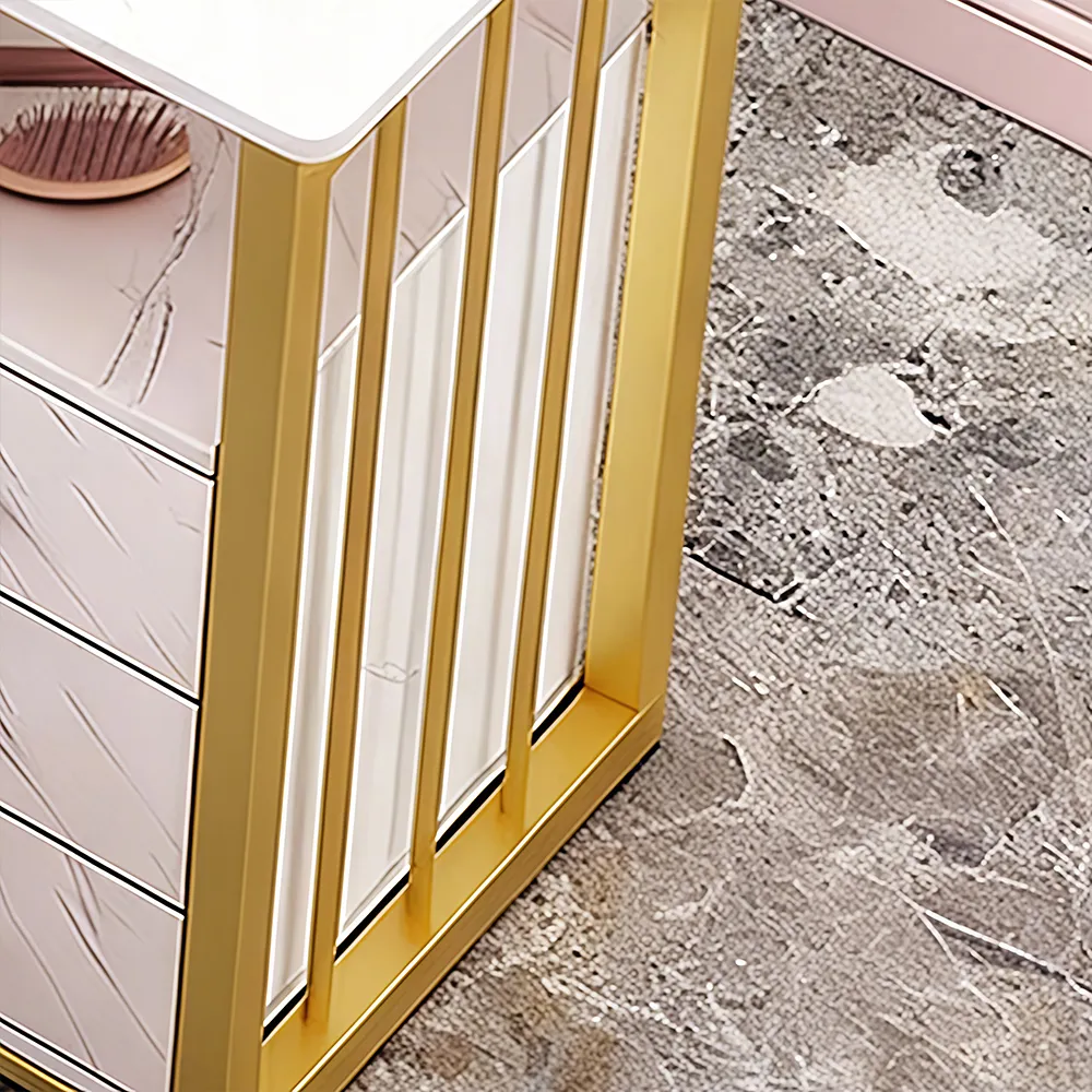 Trending Marble Nail Table Gold Stand - image 4