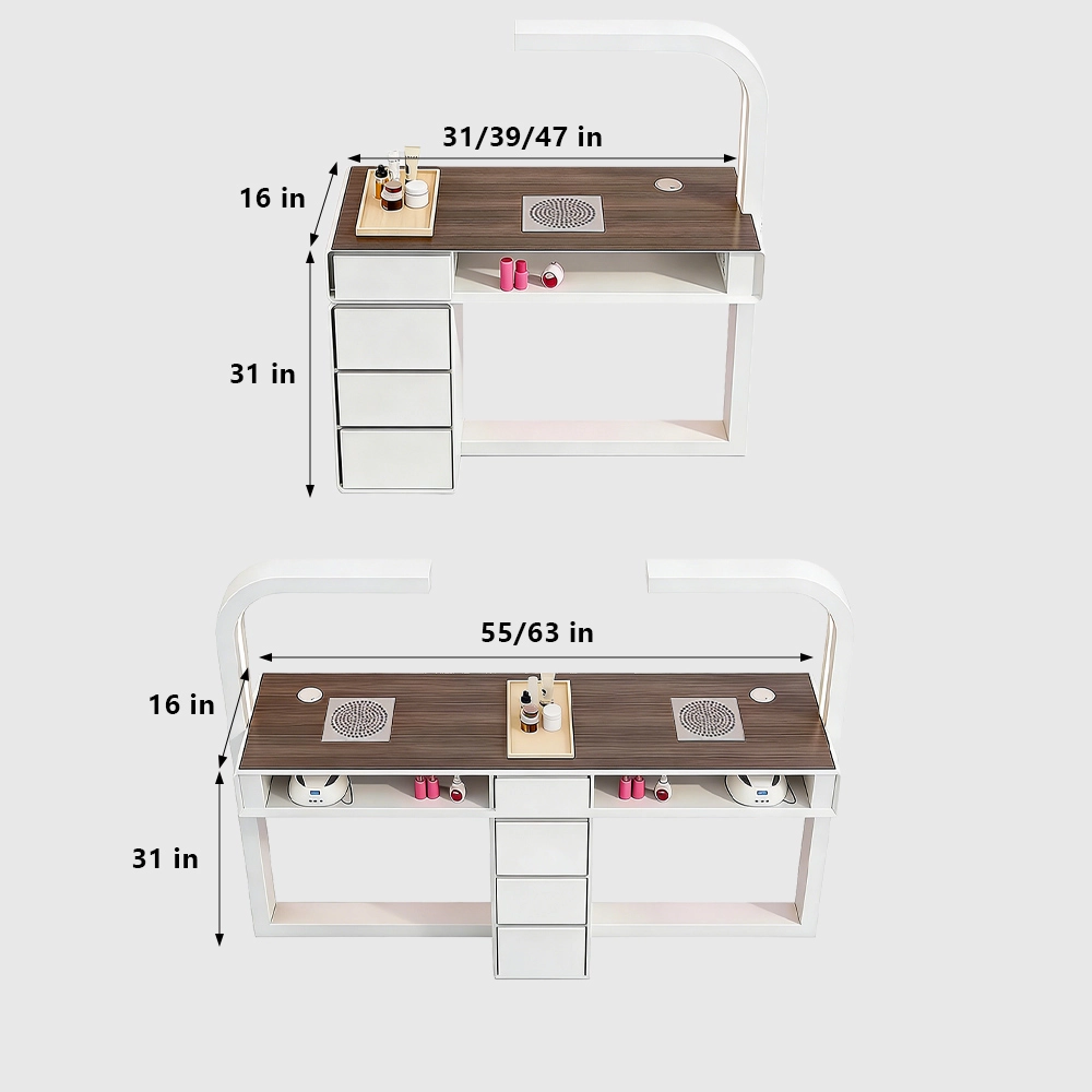 Vintage Nail Station with Storage - image 7