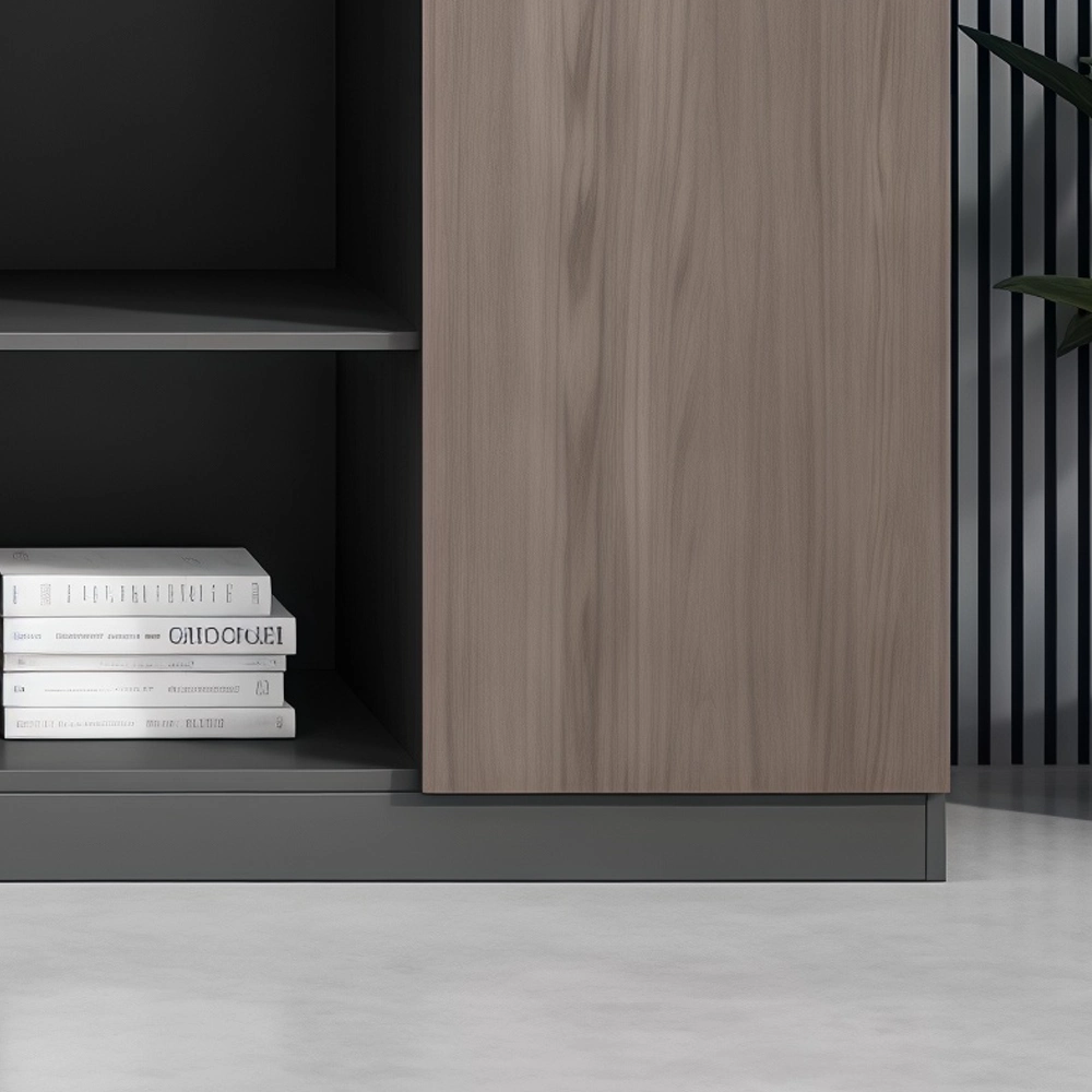 Wood Office Cabinet File Storage Wall Unit - image 5