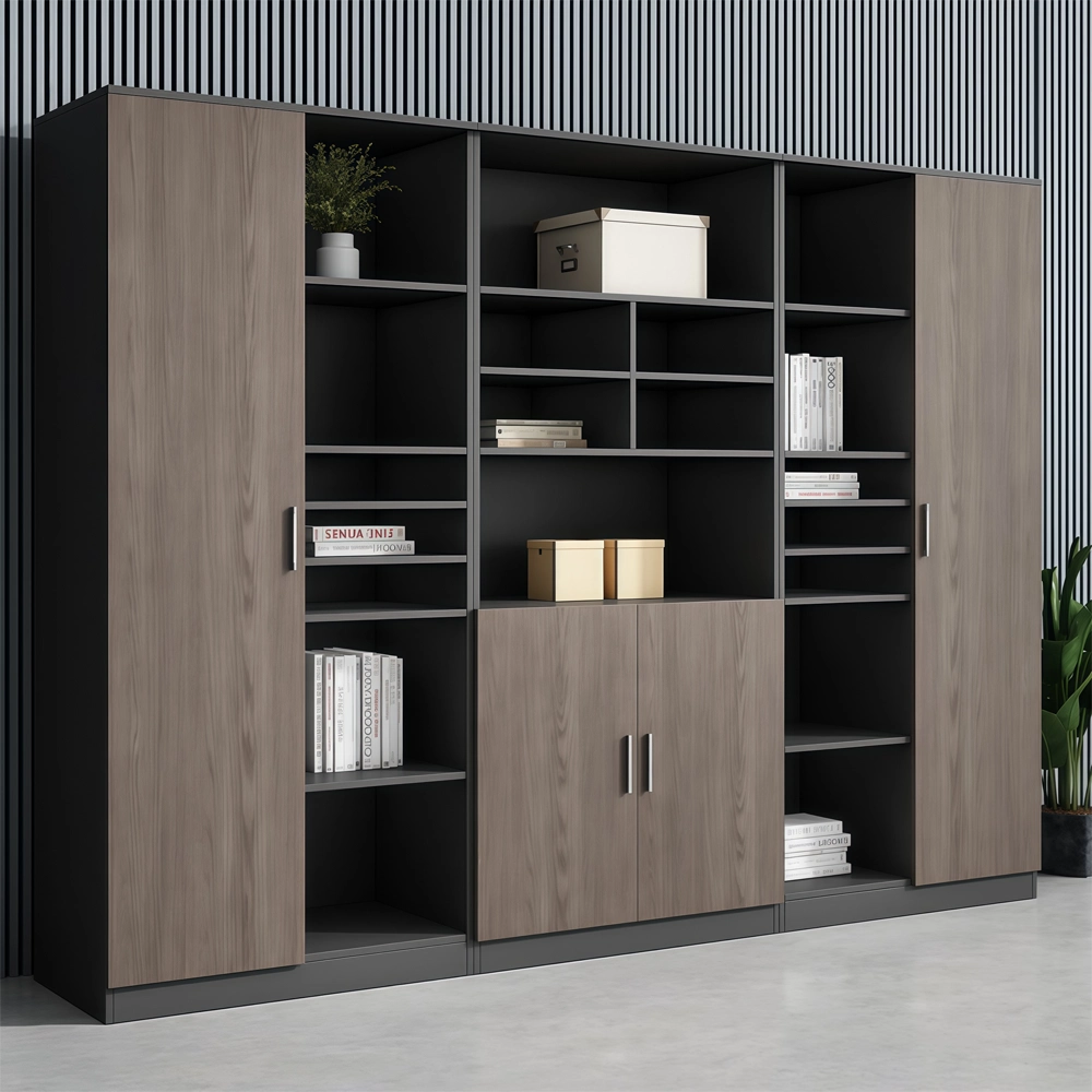 Wood Office Cabinet File Storage Wall Unit - image 2