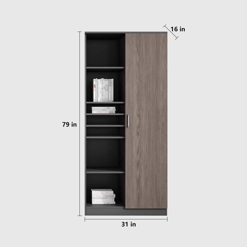 Wood Office Cabinet File Storage Wall Unit - image 8