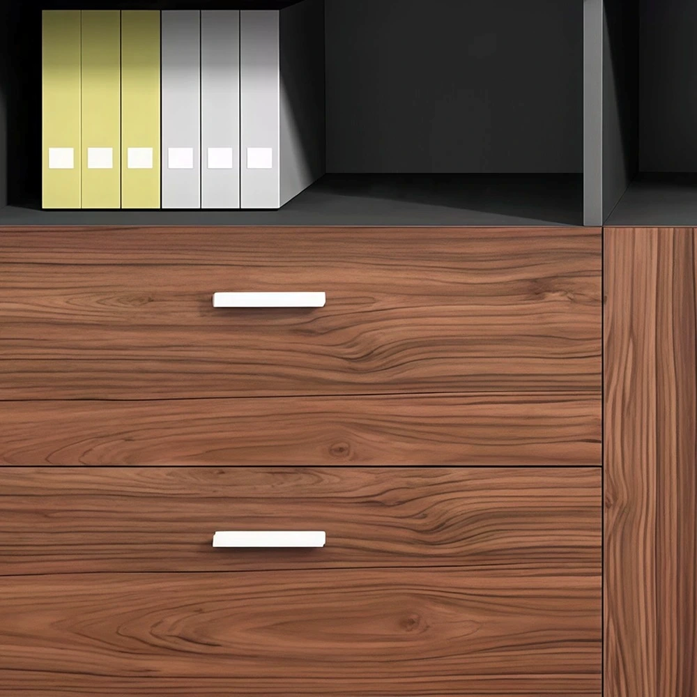 Wooden File Cabinet Office Bookcase with Drawers - image 4