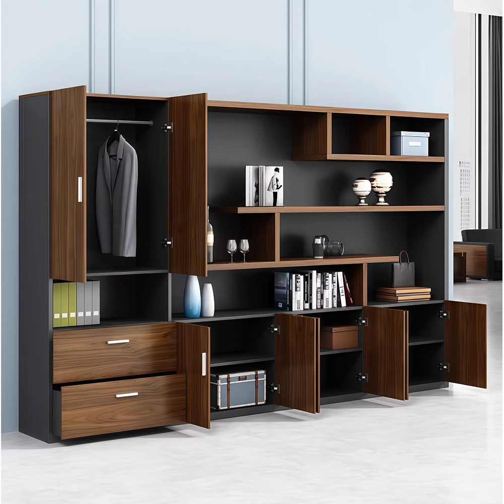 Wooden File Cabinet Office Bookcase with Drawers - image 2