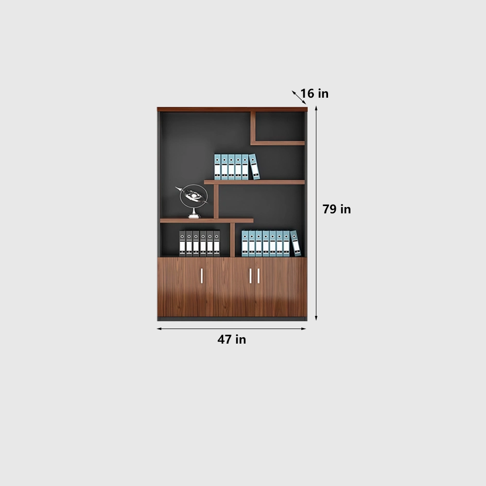 Wooden File Cabinet Office Bookcase with Drawers - image 7