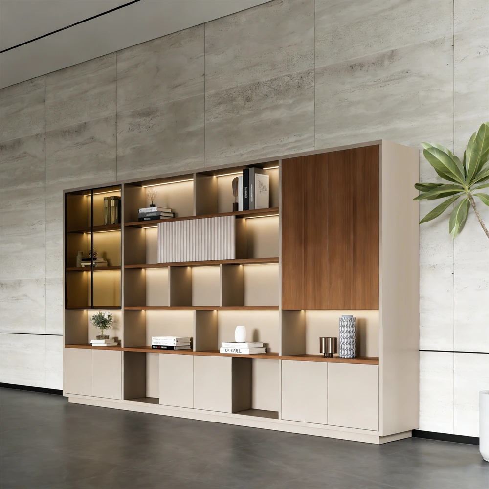 Wooden File Cabinet with Paint Finish Office Storage - image 2