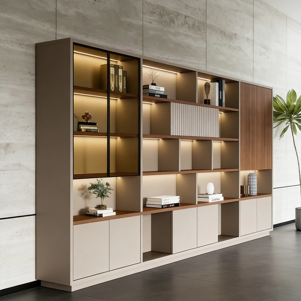 Wooden File Cabinet with Paint Finish Office Storage - image 3