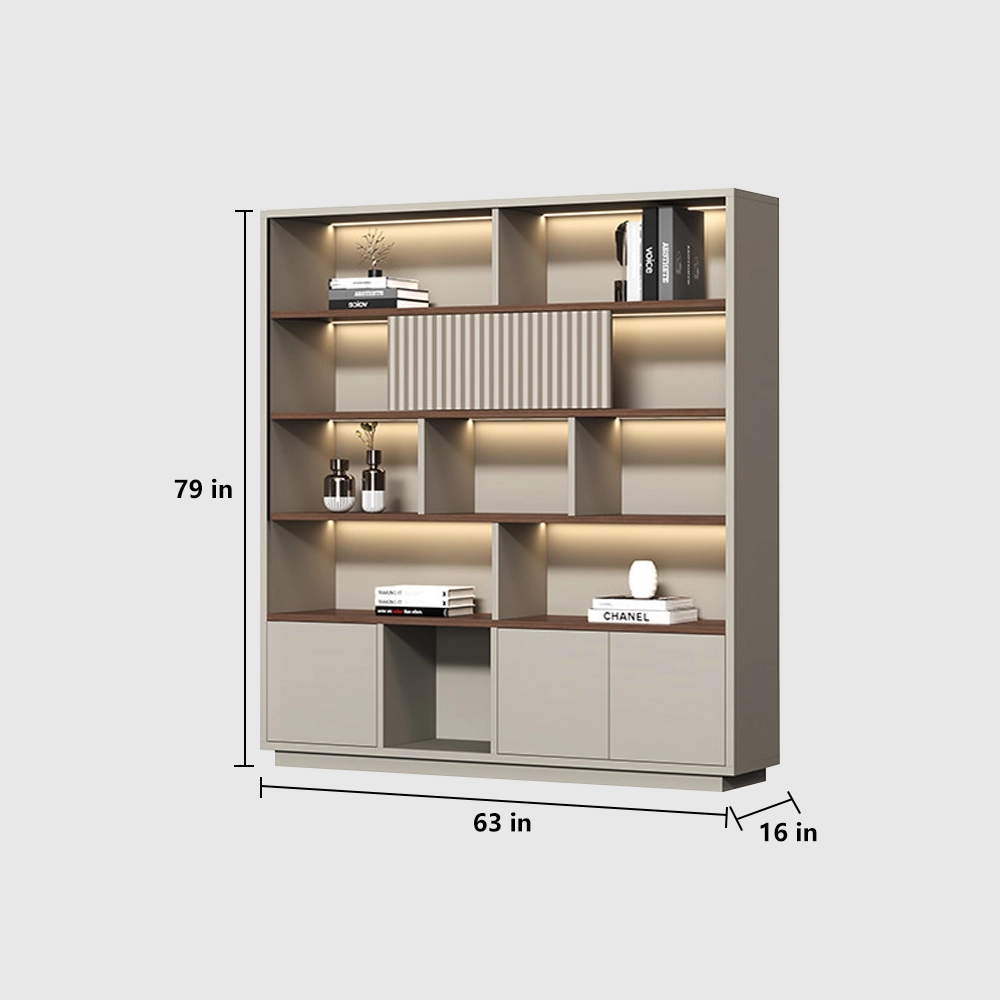 Wooden File Cabinet with Paint Finish Office Storage - image 9