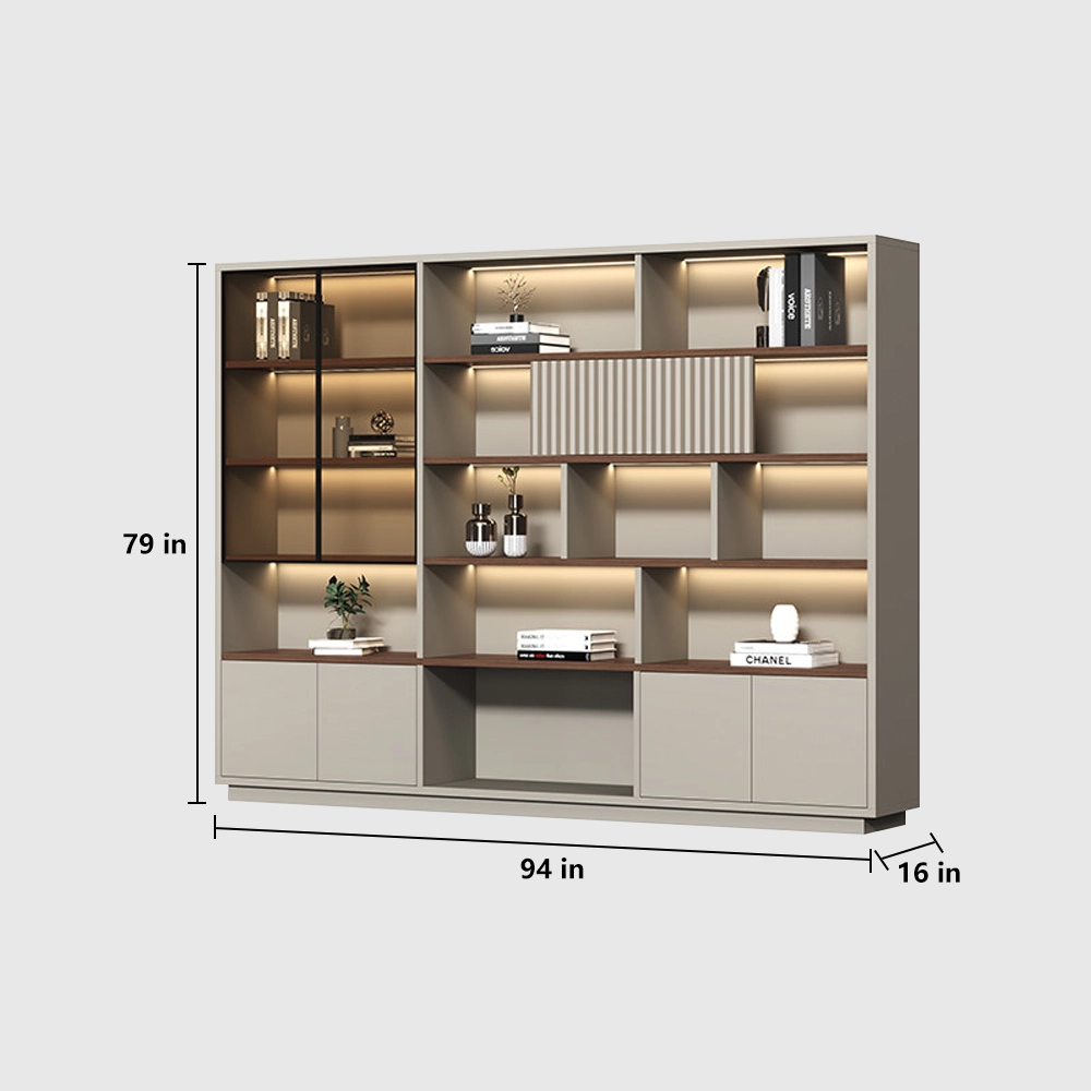 Wooden File Cabinet with Paint Finish Office Storage - image 12