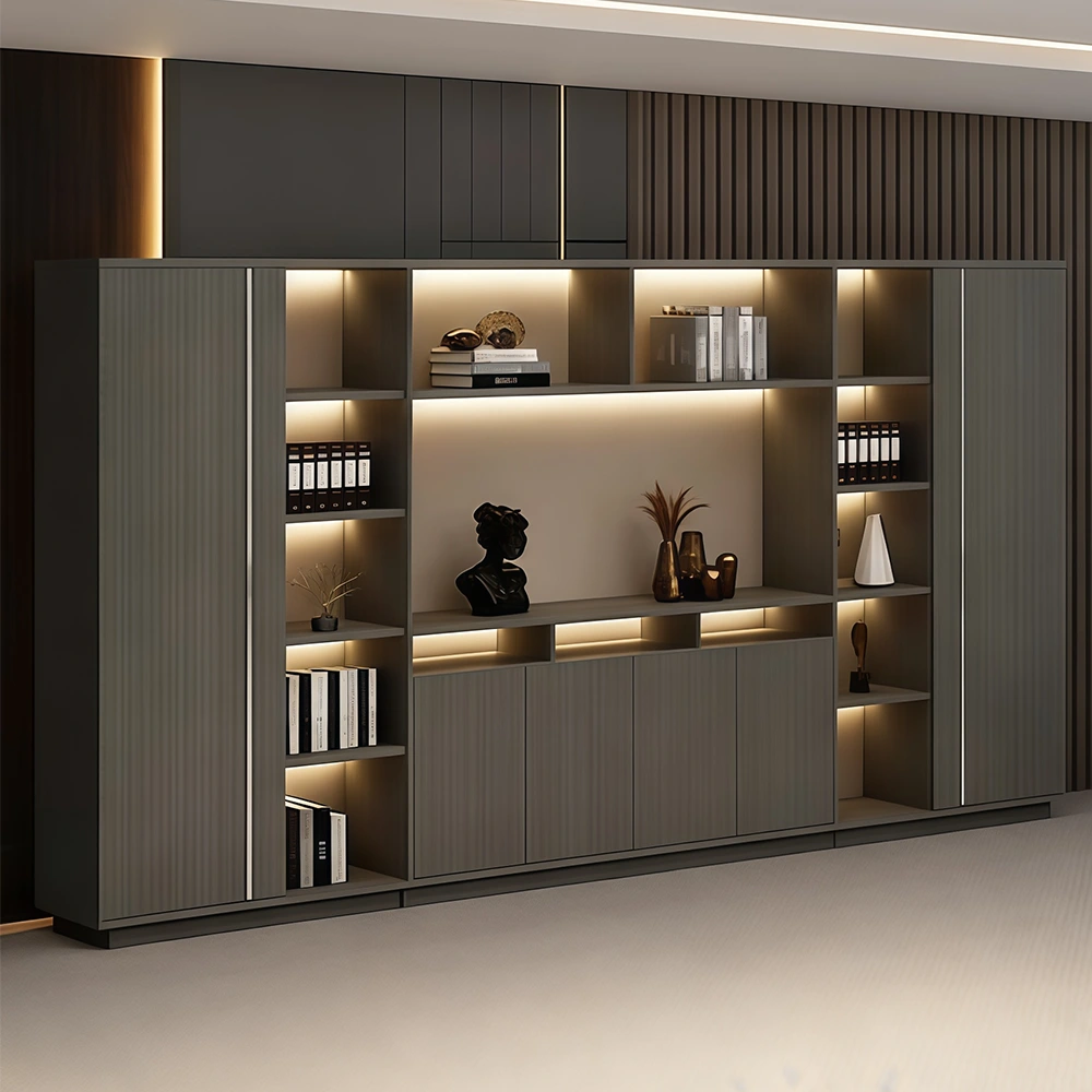 Wooden Office Cabinet Large File Storage Wall - image 2