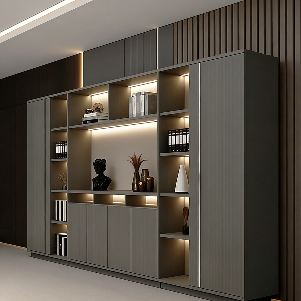 Wooden Office Cabinet Large File Storage Wall - image 3