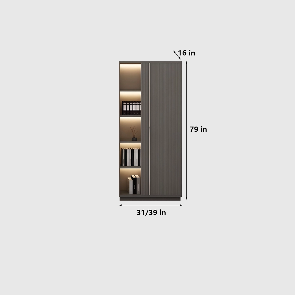 Wooden Office Cabinet Large File Storage Wall - image 9
